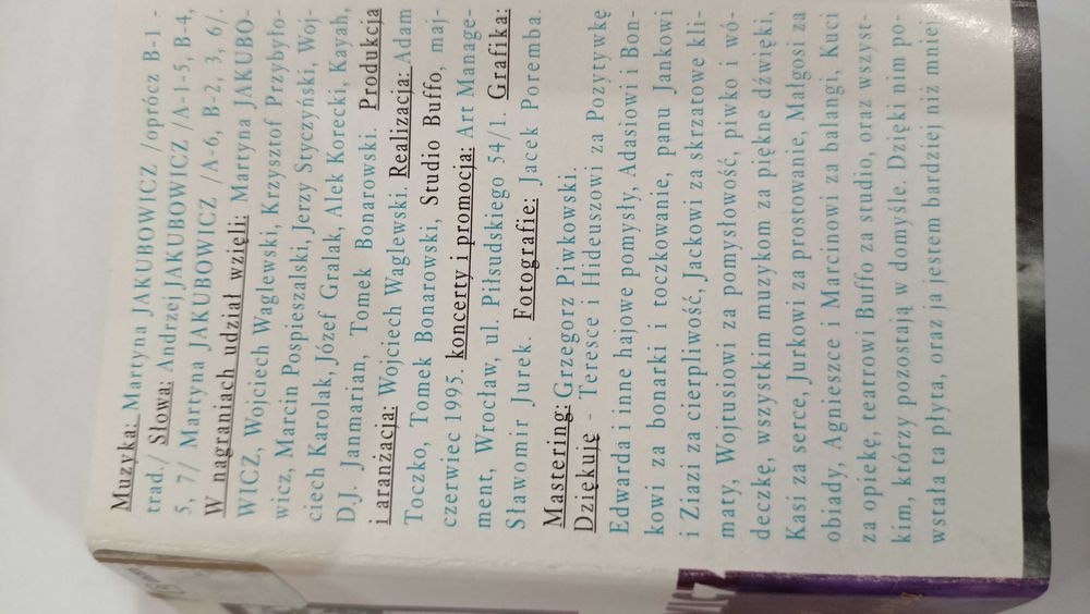 Kaseta magnetofonowa Martyna Jakubowicz