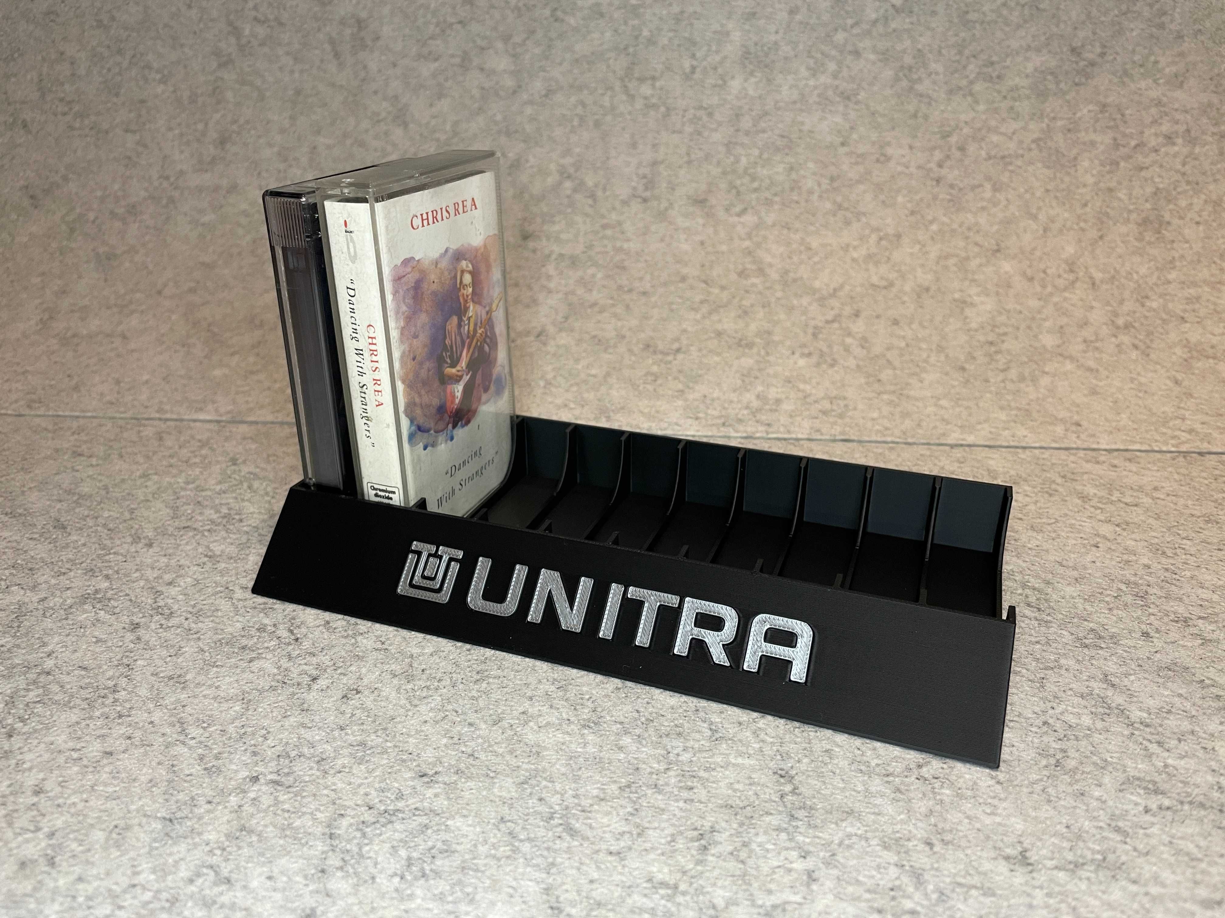 Stojak podstawka na 10 kaset magnetofonowych Unitra