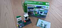 Klocki Stacja paliw + auto policyjne; pasujące do Lego