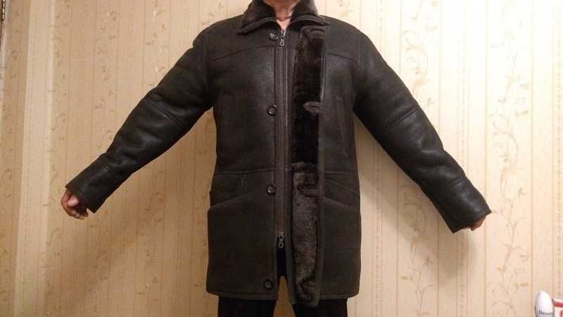 Дубленка НОВАЯ натуральна XXL бренд "R&B Leather" премиум качества.