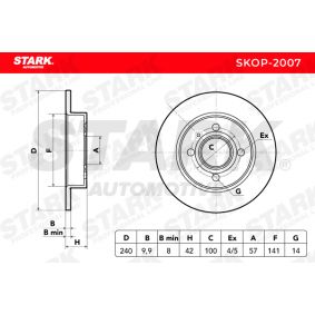 2x Disco de travão SKOP-2007