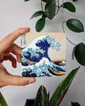 Podkładka pod kubek Wielka fala w Kanagawie, Hokusai