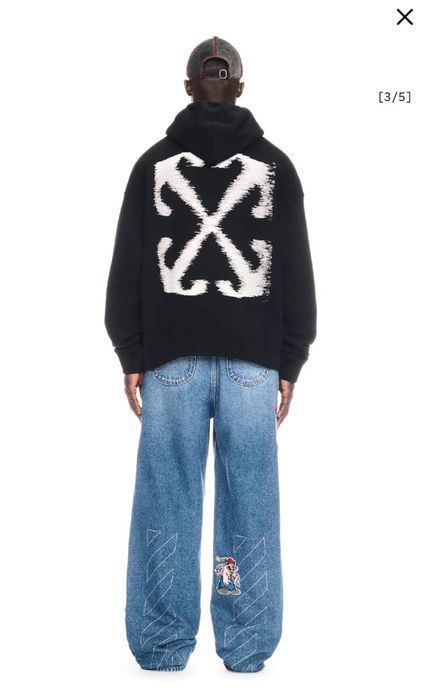 OFF-white мужской худи оверсайз женские унисекс оригинал белый черный