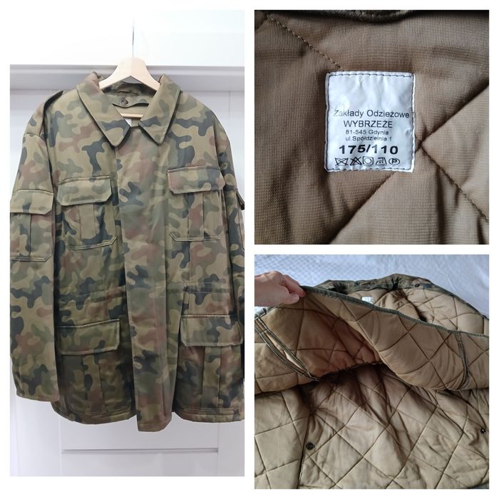 Męska kurtka militarna moro XXL/3XL z odpinaną podpinką