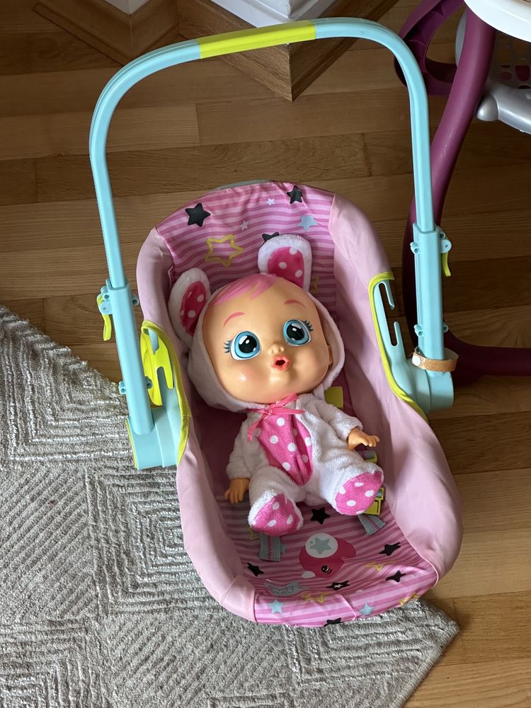 Лялька Cry Babies,Коляска для ляльки, крісло для годування, переноска