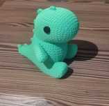 Figurka Uroczy dinozaur druk 3d zielony