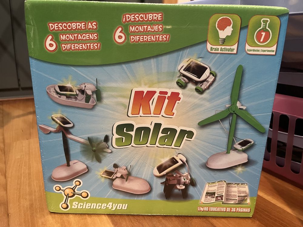 Science 4 You - kit solar - experiencia 6 em 1