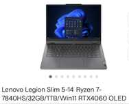 Lenovo Legion Slim 5-14 Ryzen 7-7840HS/32GB/1TB/Win11 RTX4060 OLED