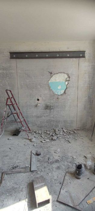 Демонтаж стен, перегородки, стяжки. Алмазная резка. Проемы и арки