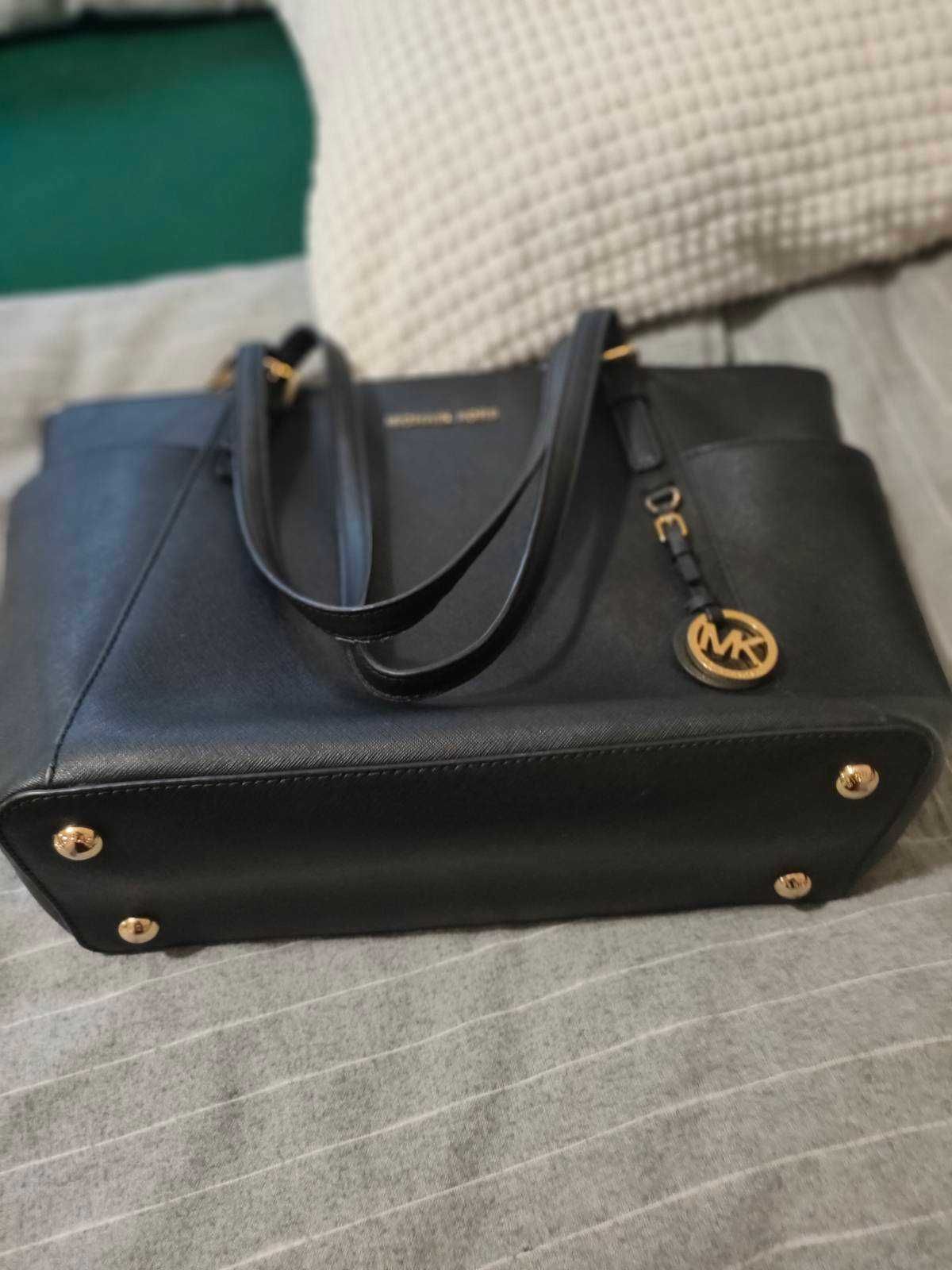 Skórzana shopperka torebka Michael Kors