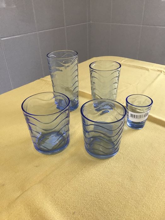 Conjunto de copos de vidro