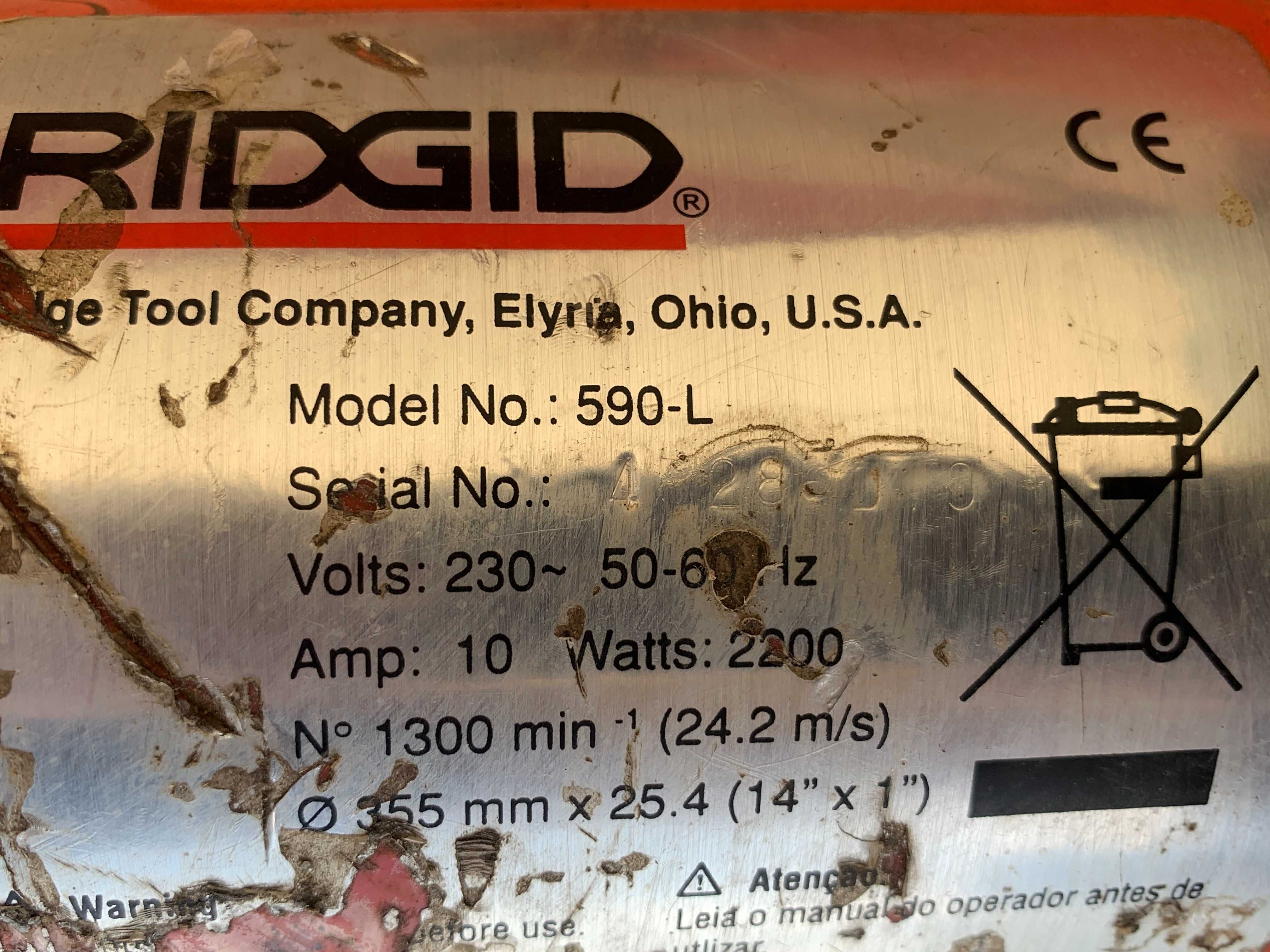 Przecinarka tarczowa do metalu RIDGID 590-L Piła do metalu 355 mm