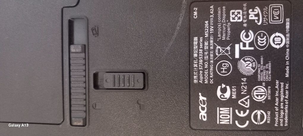 Computador portátil acer