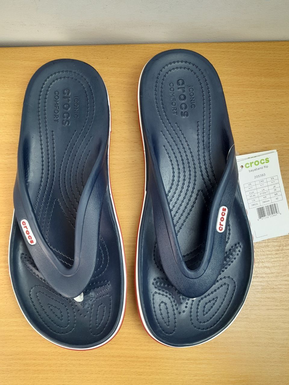 Уцінка ! CROCS Bayaband Flip Navy  Чоловічі крокси  розмір  44