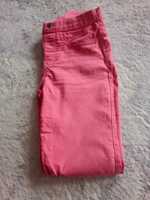 Jegginsy różowe Esmara 36,s miękki jeans, dopasowują się do figury
