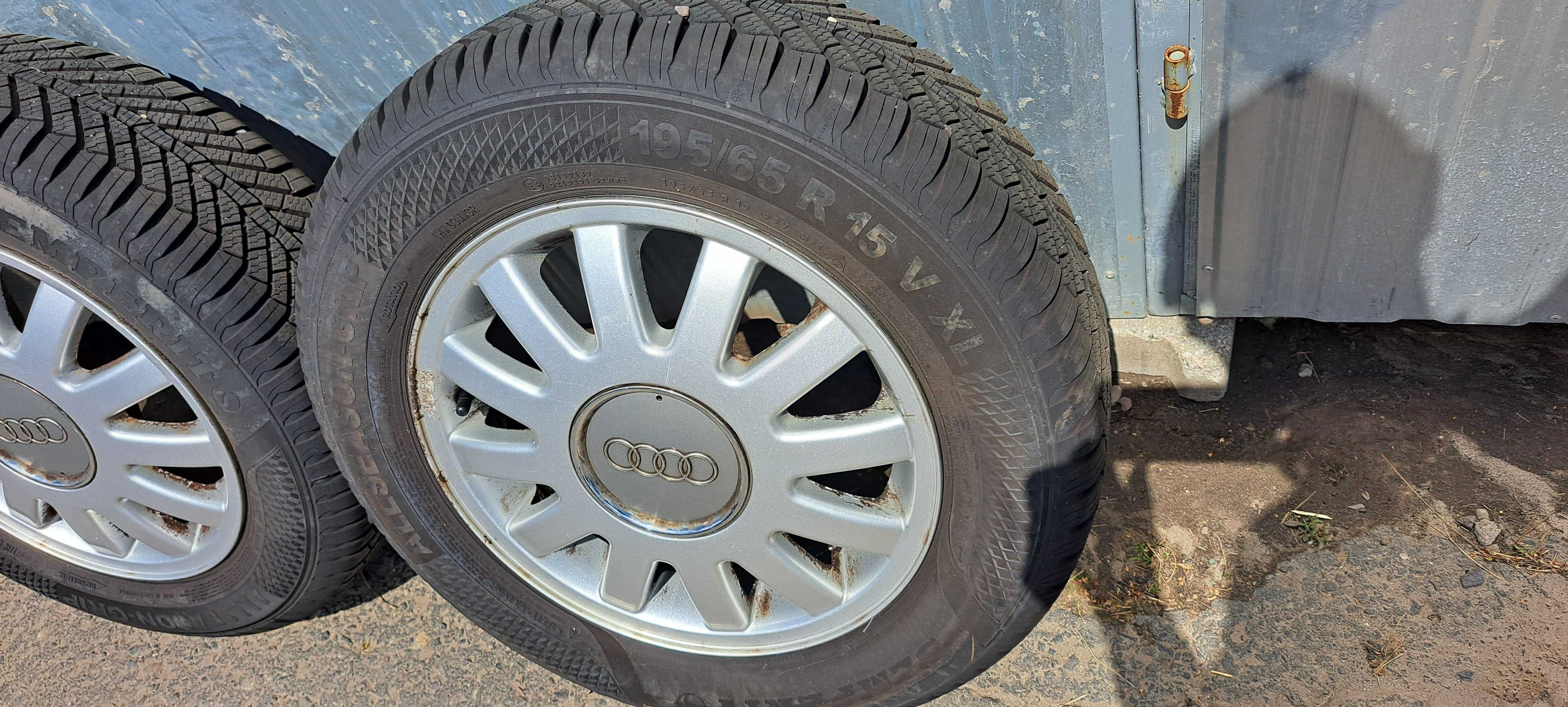 Felgi aluminiowe koła opony wielosezon Audi A3 8L 5X100 15 kpl
