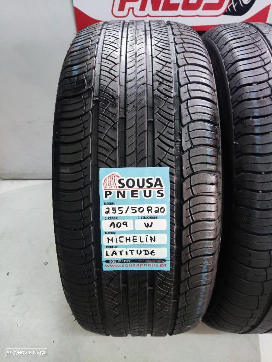 2 pneus como novos 255-50r20 michelin - oferta dos portes