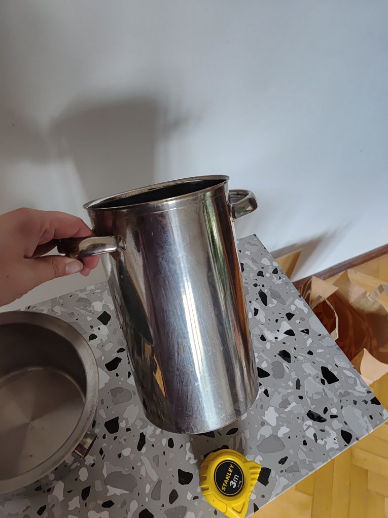 Garnek do mleka i wysoki garnek zestaw