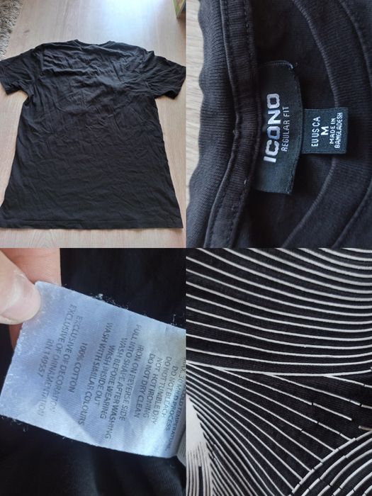 T-shirt męski.  ICONO Regular fit.