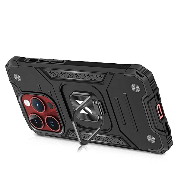 Pancerne etui z uchwytem na palec do iPhone 15 Pro Max Wozinsky Ring A