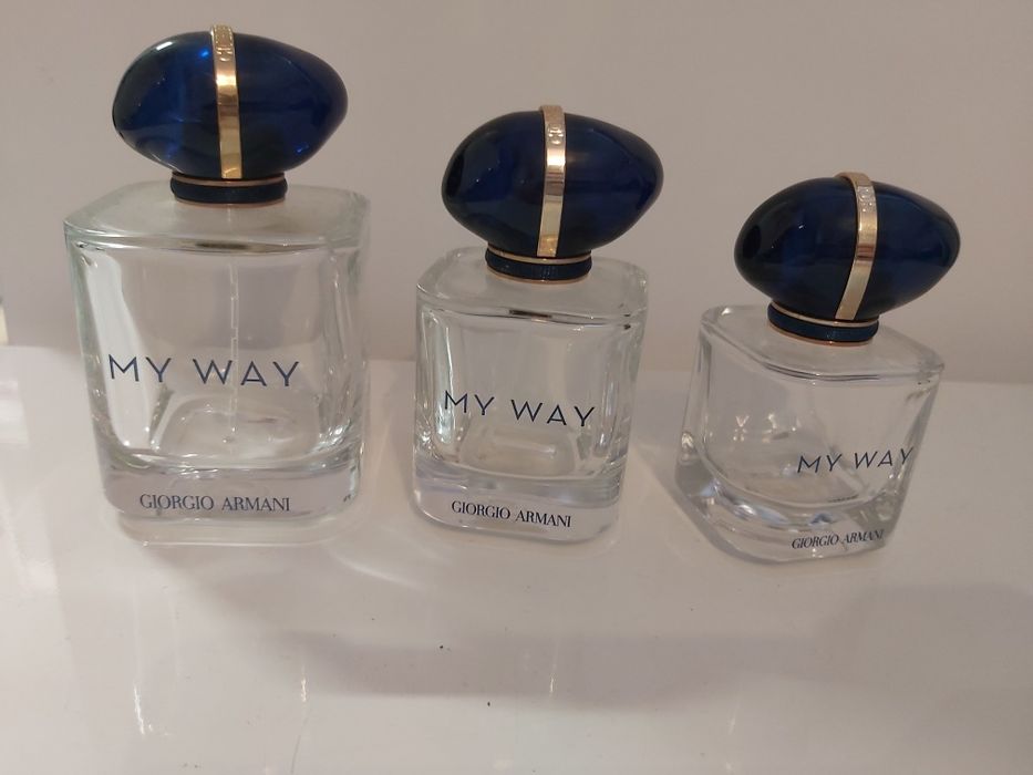 Armani puste flakony My way 3 sztuki odkrecane