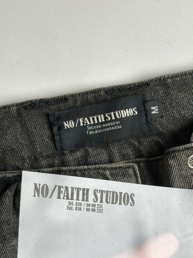 NFS NO FAITH STUDIOS джинси джинсы серые opium archive baggy faded M L
