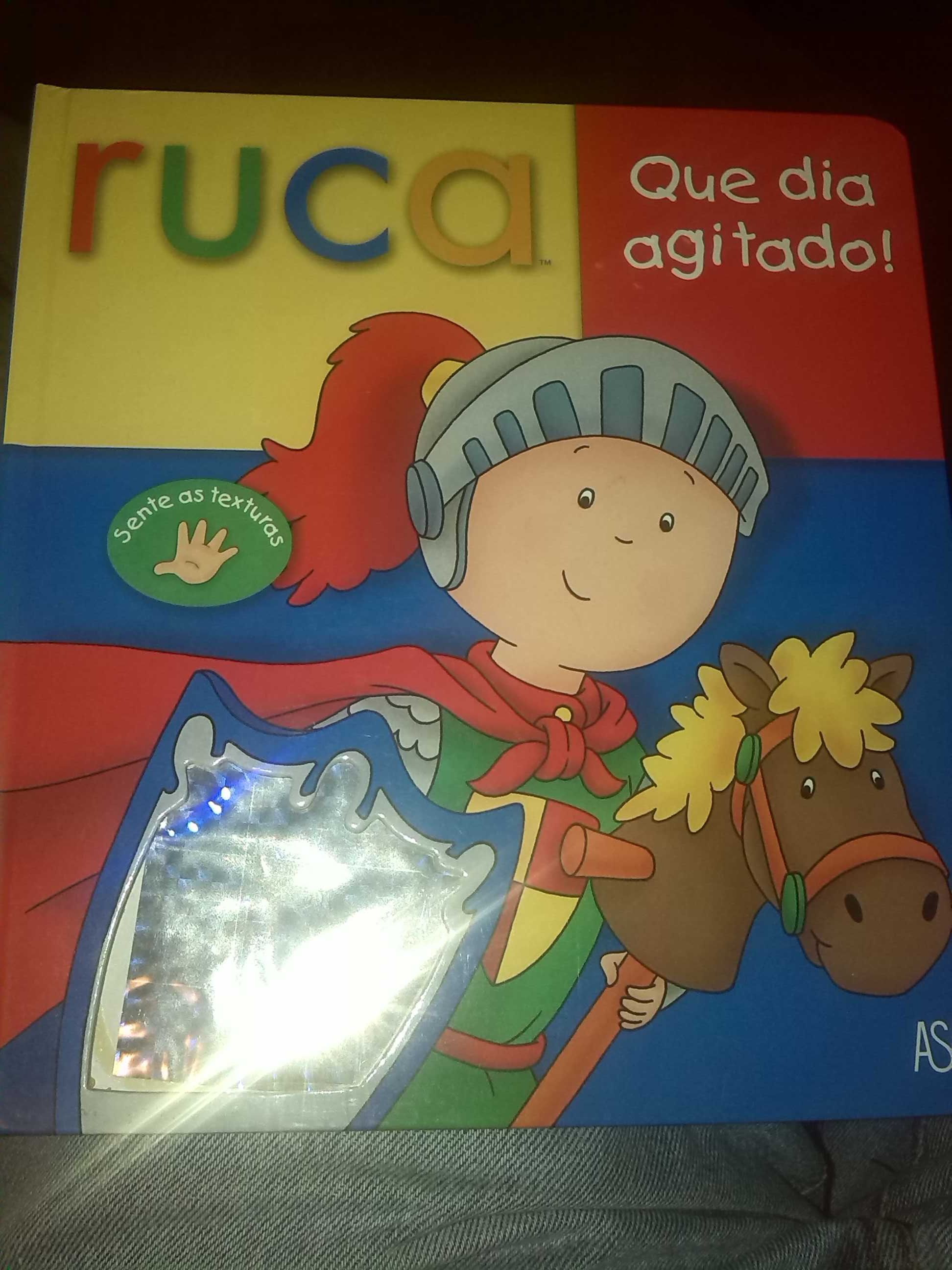 Livro ruca o dia agitado (com textura)- portes grátis