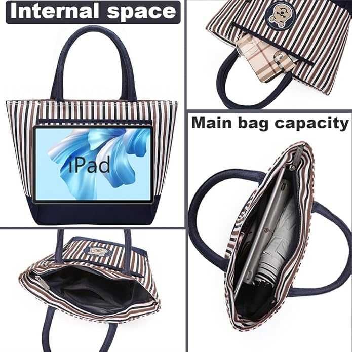 CW30 Mini Shopper Mała Torebka Wodoodporna Materiałowa Poręczna Misiu