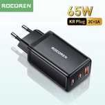 Rocoren 65W GaN ( 2xType-C + USB-A ) Мережевий зарядний пристрій