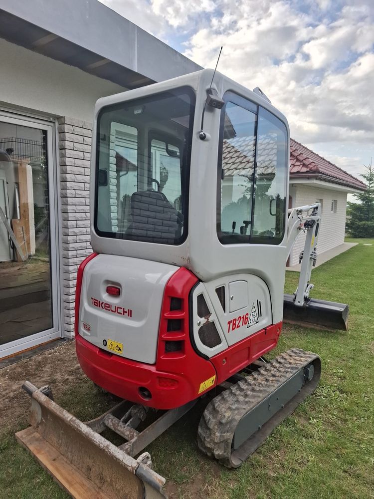 Minikoparka Takeuchi TB216 | 2019 rok | 1800 mth | Bardzo dobry stan