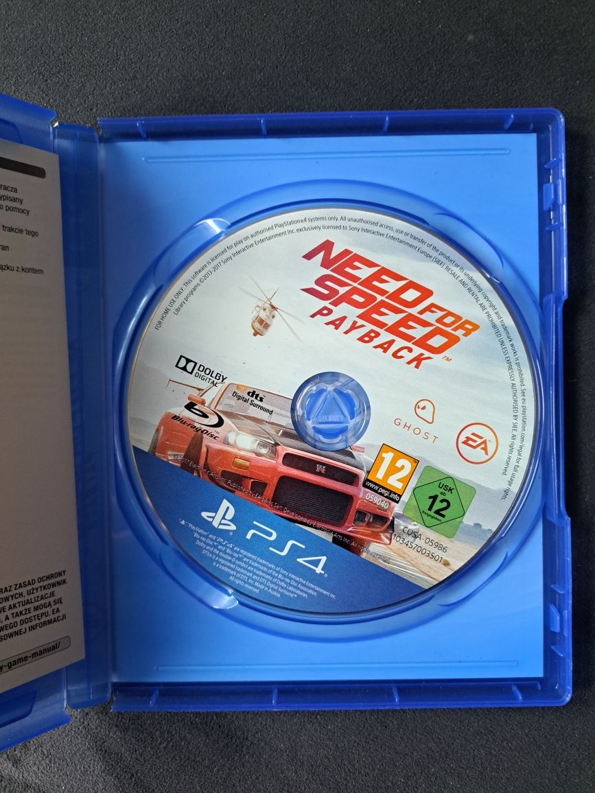 Need for speed payback Ps4 PL