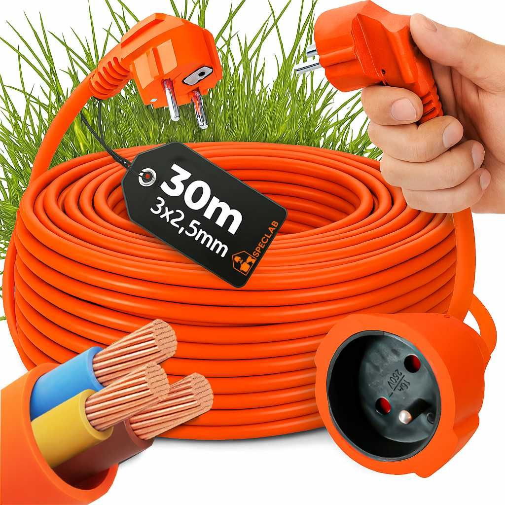 Przedłużacz ogrodowy [PO-130] 30M 3x2,5mm²