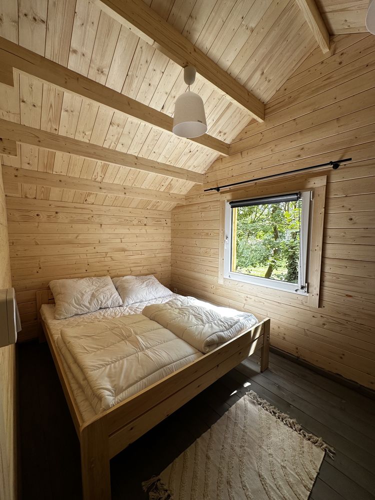 Domki letniskowe Pod Brzozami Sława wynajem nocleg sauna jacuzzi domek