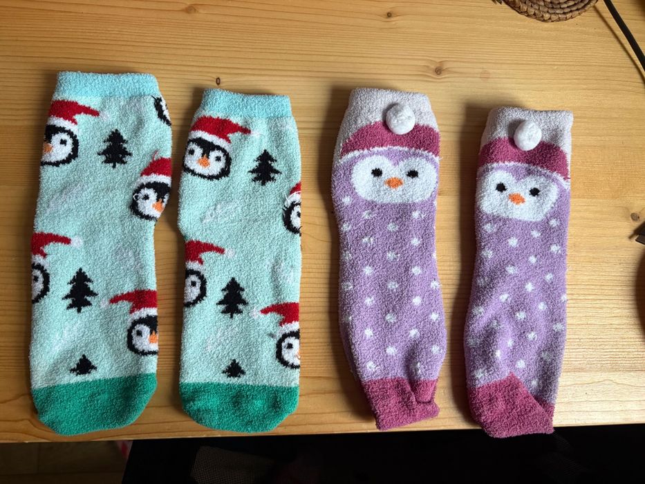 Skarpetki zimowe ciepłe świąteczne