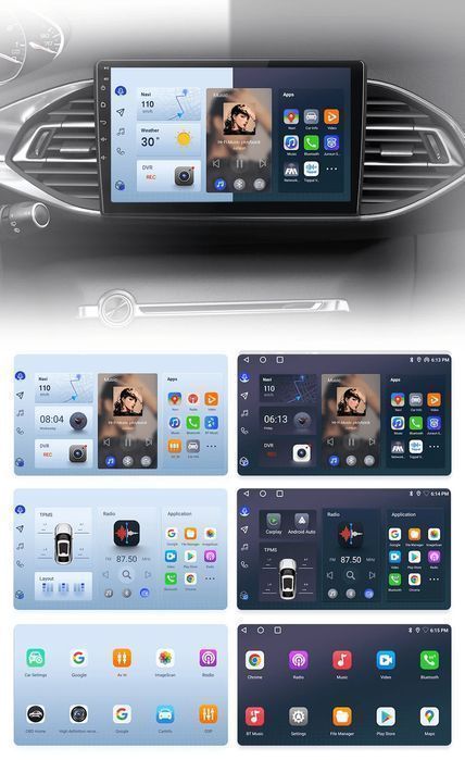 Radio dla Peugeot 308 308S od 2013 - 2017 CarPlay Android (1GB-32GB)