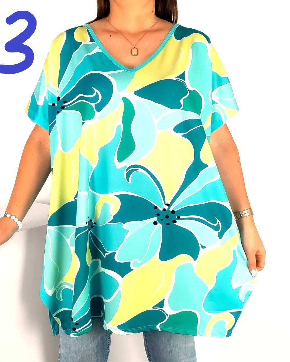 bluzka tunika -plus size--50,52,54,56-2xl, 3xl,4xl,5xl,6xl-