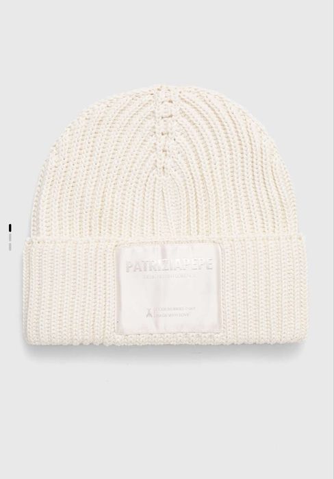 Шапка Patrizia Pepe оригінал, чорна, молочна в наявності, шерсть