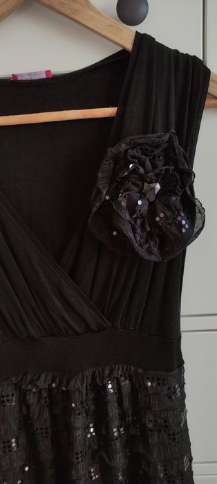 Elegancka sukienka ciążowa i do karmienia Happymum r. M