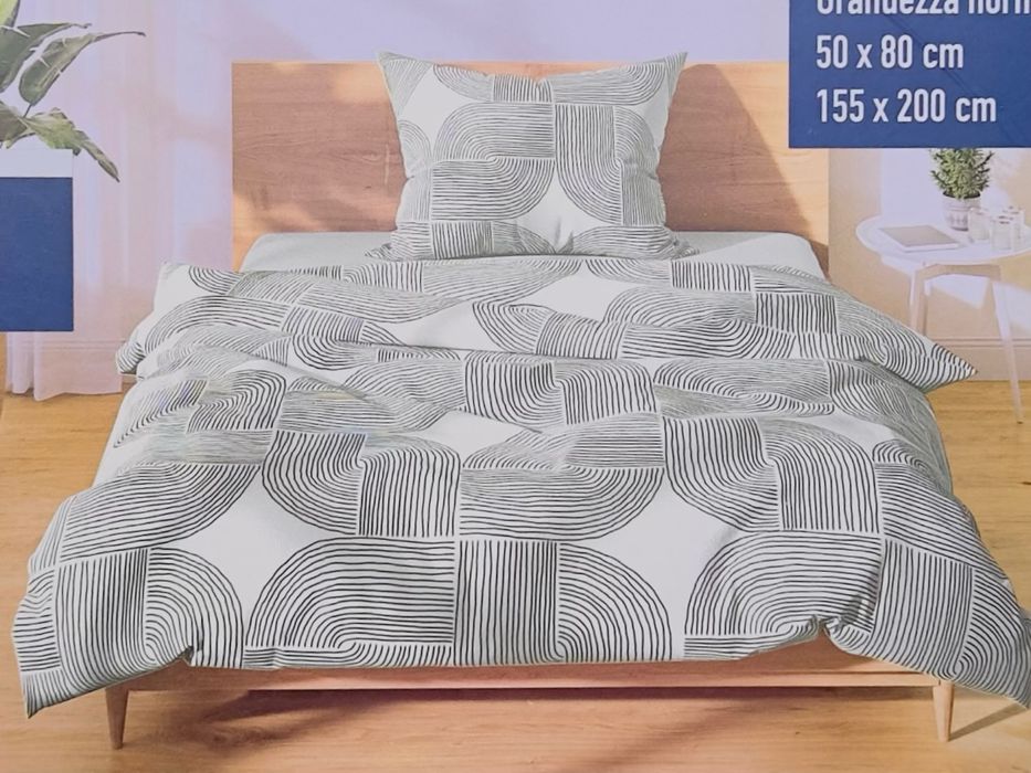 Італійський новий полуторний комплект постільної білизни Livarno Home