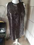 Sukienka Zara L cekiny czekolada sylwester glamour bal woman tkmaxx ce