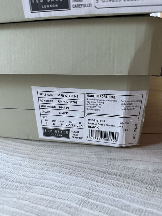 Ted Baker,чоловічі челсі,оригінал,42,43рр.