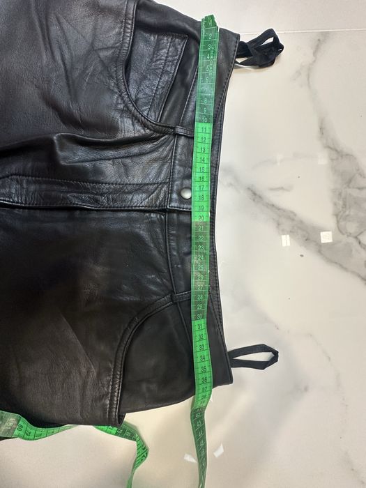 Шкіряна спідниця міді М-л натуральна шкіра