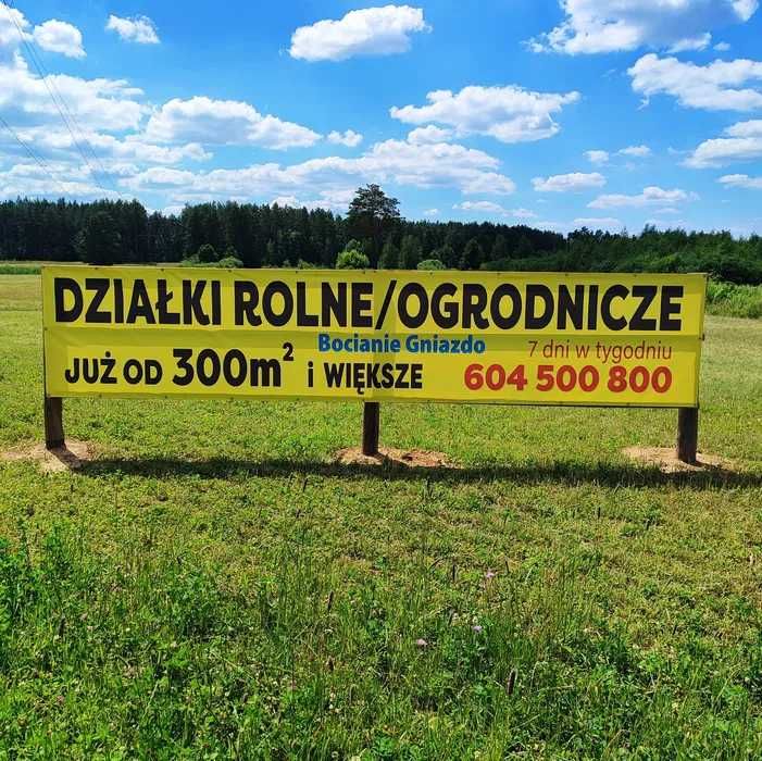 Działka rolna 300 m2.