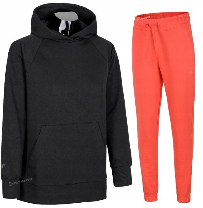4f Damski Dres Bawełna Komplet Bluza Spodnie / rozm M