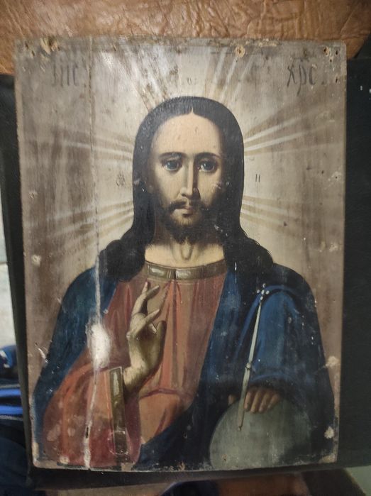 Икона Спас Вседержитель антиквариат