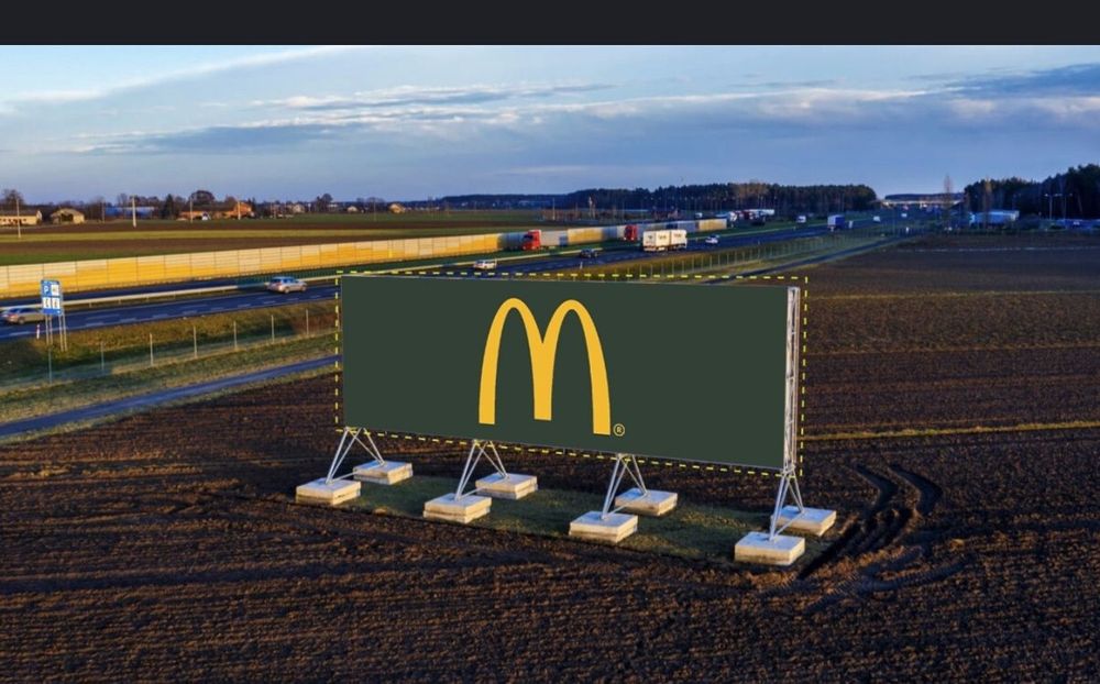 Działka pod reklamę wielkoformatową Oświęcim