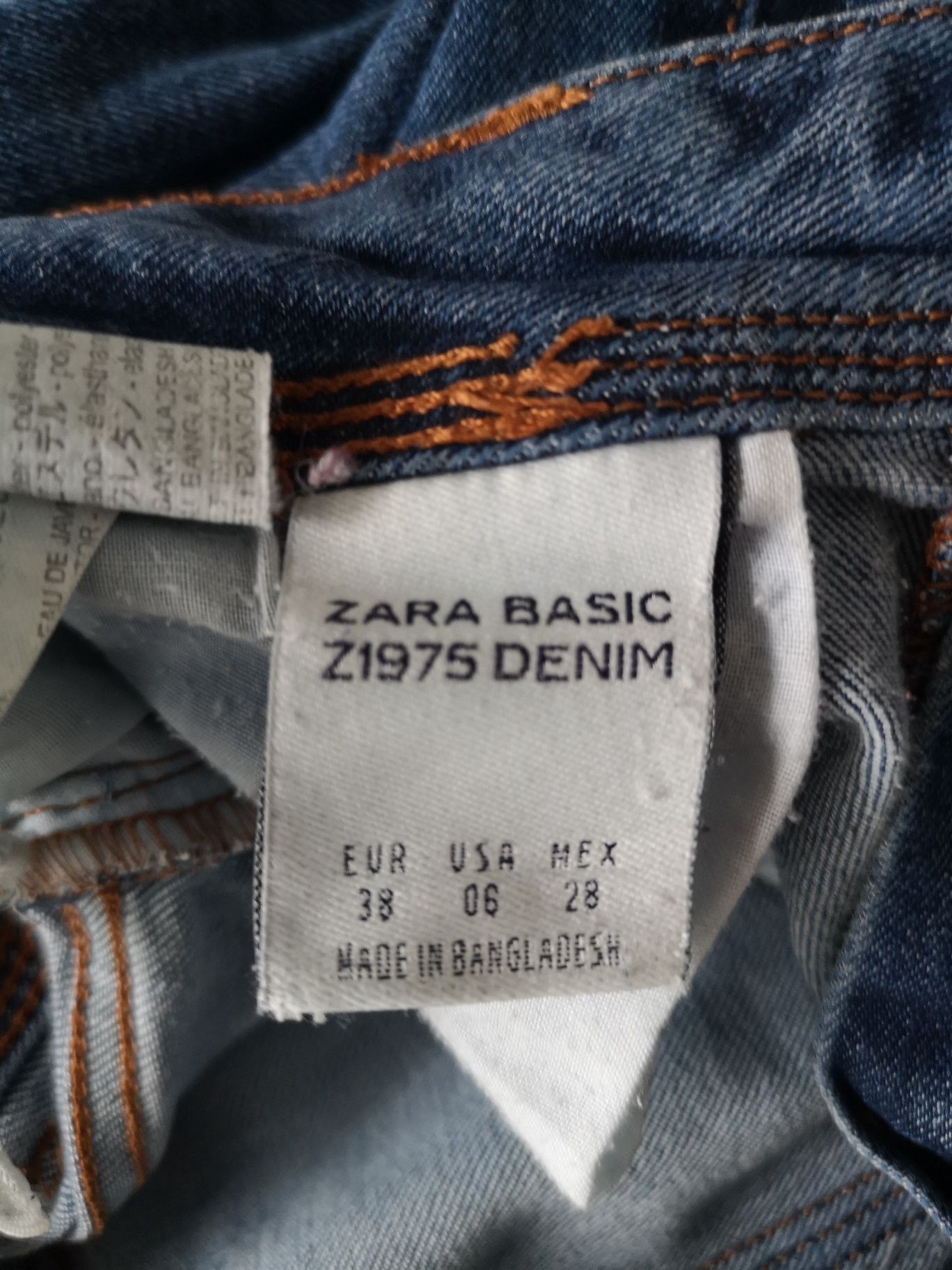 Spodnie jeansowe damskie ZARA rozmiar 38