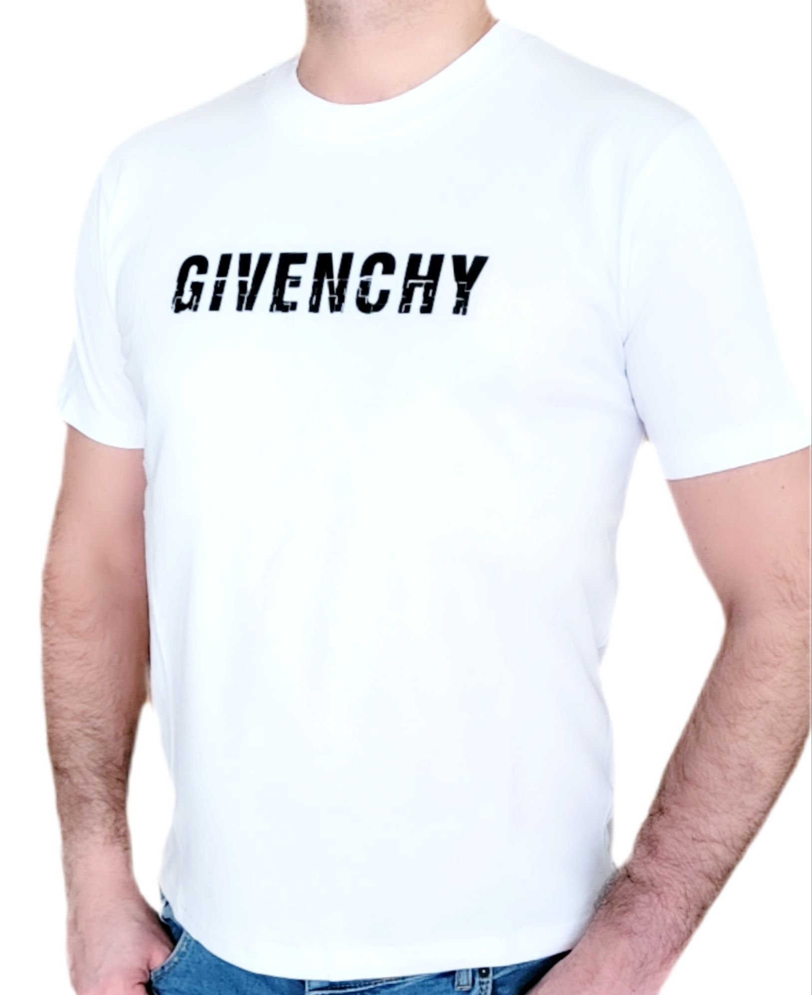 Koszulka T-Shirt  Męski Givenchy Paris  biała