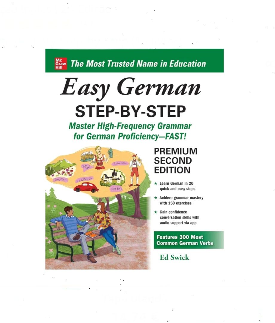 Livro de Alemão - Easy German Step-by-Step, McGraw Hill - NOVO