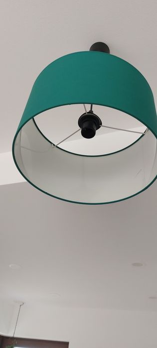 Lampa wisząca okrągła zielona